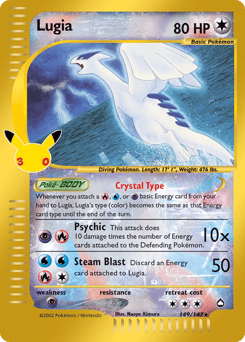 Gold Pokémon Cards — Lugia