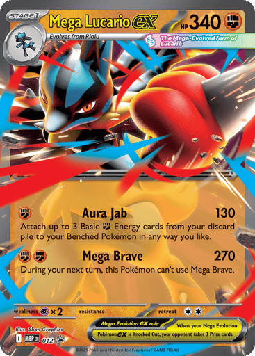 Mega Lucario ex — Mega Evolution Black Star Promos #12