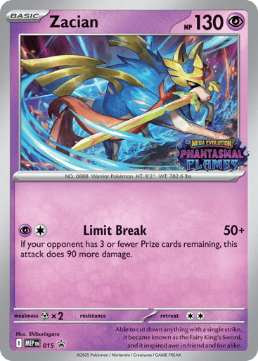 Zacian — Mega Evolution Black Star Promos #15