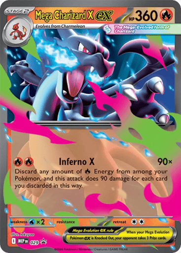 Mega Charizard X ex — Mega Evolution Black Star Promos #29