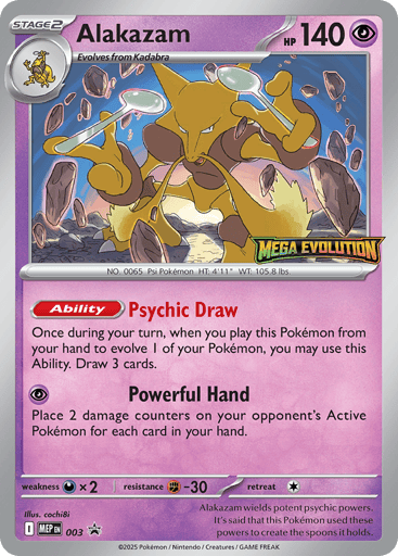 Alakazam — Mega Evolution Black Star Promos #3