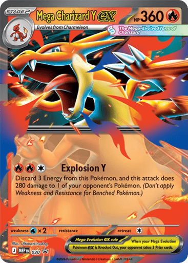 Mega Charizard Y ex — Mega Evolution Black Star Promos #30