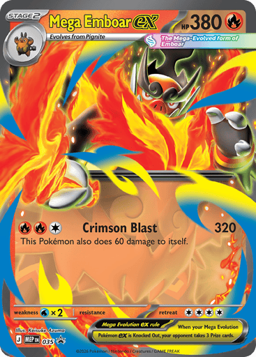 Mega Emboar ex — Mega Evolution Black Star Promos #35