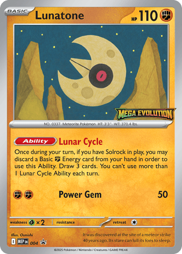 Lunatone — Mega Evolution Black Star Promos #4