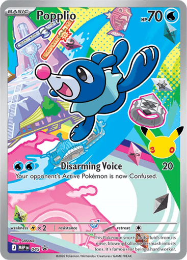Popplio — Mega Evolution Black Star Promos #45