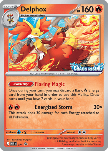 Delphox — Mega Evolution Black Star Promos #74