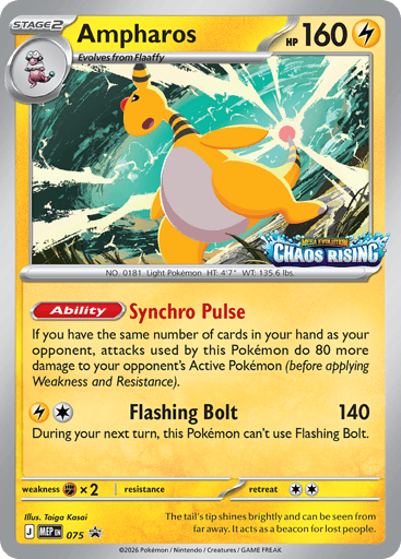 Ampharos — Mega Evolution Black Star Promos #75