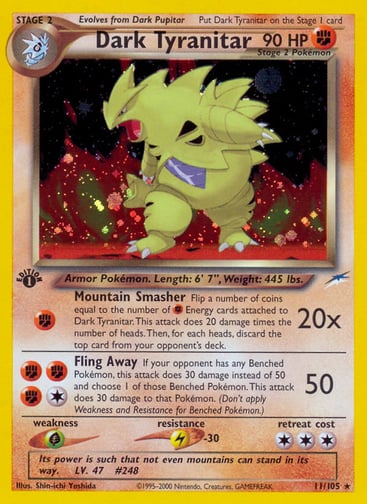 Dark Tyranitar — Neo Destiny #11