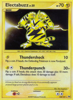 Gold Pokémon Cards — Electabuzz