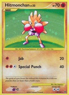 Gold Pokémon Cards — Hitmonchan