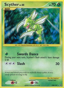 Gold Pokémon Cards — Scyther