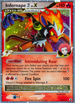 Infernape E4 LV.X Rising Rivals #108