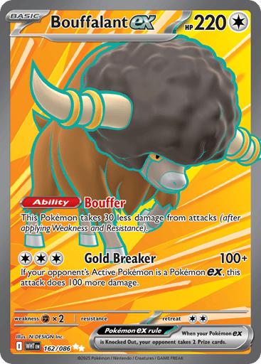 Bouffalant ex — White Flare #162