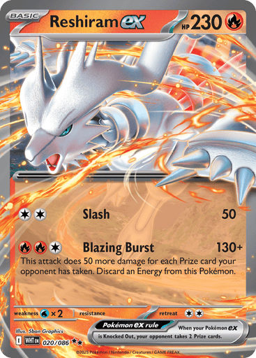 Reshiram ex — White Flare #20