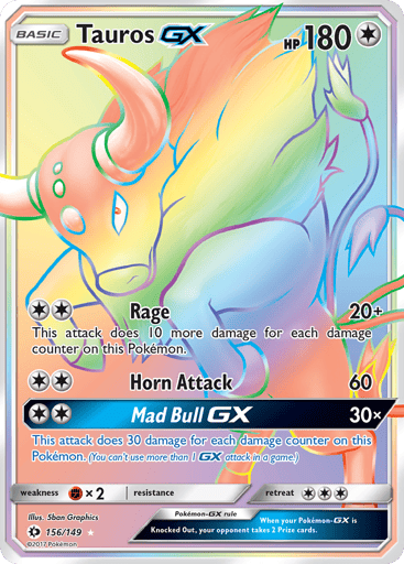 Tauros-GX — Sun & Moon #156