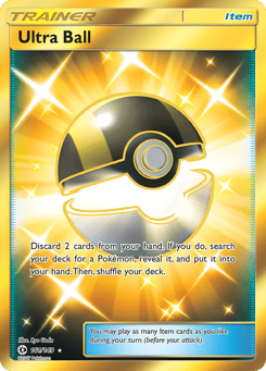 Gold Pokémon Cards — Ultra Ball
