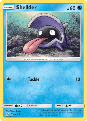 Shellder — Sun & Moon #33