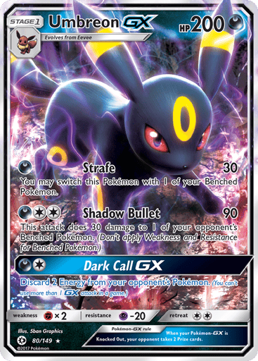 Umbreon-GX — Sun & Moon #80