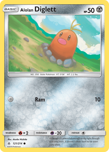 Alolan Diglett — Unbroken Bonds #121