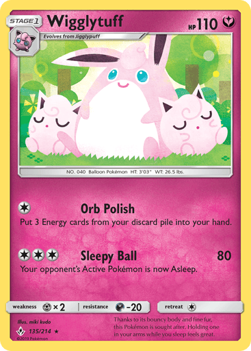 Wigglytuff — Unbroken Bonds #135