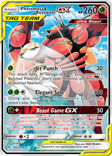 Pheromosa & Buzzwole-GX — Unbroken Bonds #192