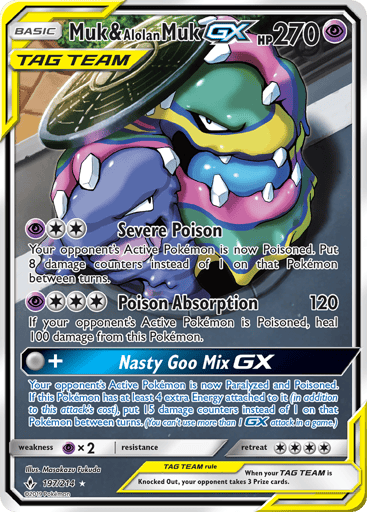 Muk & Alolan Muk-GX — Unbroken Bonds #197