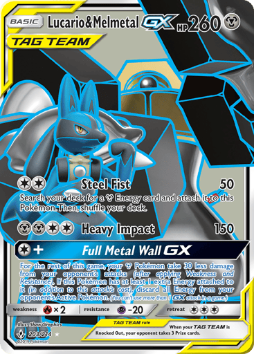 Lucario & Melmetal-GX — Unbroken Bonds #203