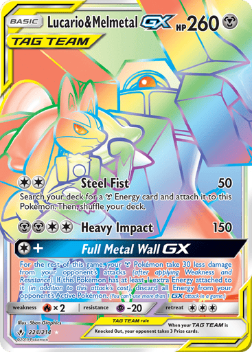 Lucario & Melmetal-GX — Unbroken Bonds #224