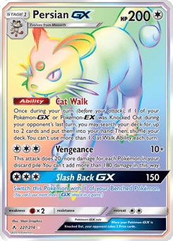 Rainbow Rare Pokémon Cards — Persian-GX