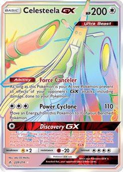 Rainbow Rare Pokémon Cards — Celesteela-GX