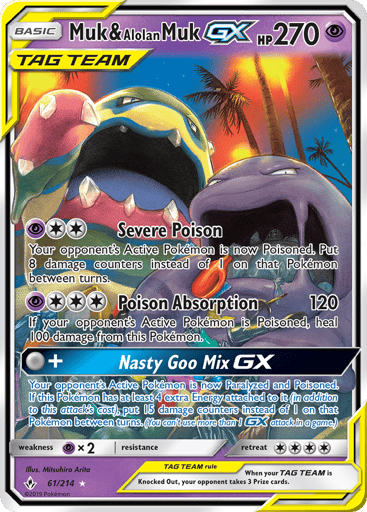 Muk & Alolan Muk-GX Price – Unbroken Bonds #196/214