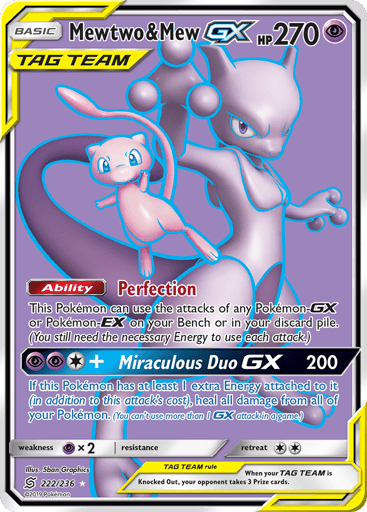 Mewtwo & Mew-GX — Unified Minds #222