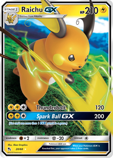 Raichu-GX — Hidden Fates #20