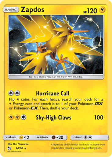 Zapdos — Hidden Fates #24