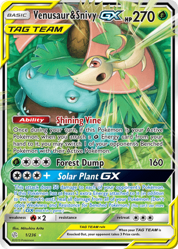 Venusaur & Snivy-GX — Cosmic Eclipse #1