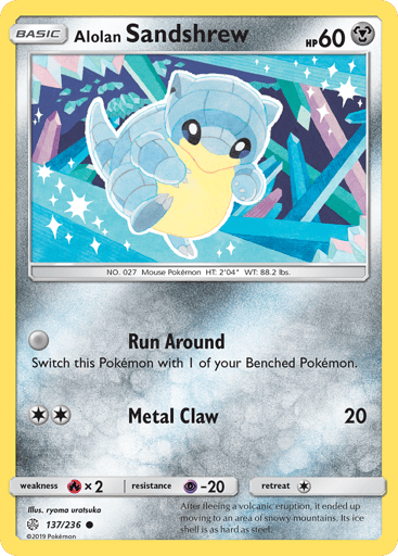 Alolan Sandshrew — Cosmic Eclipse #137