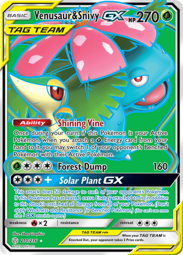 Venusaur & Snivy-GX — Cosmic Eclipse #210