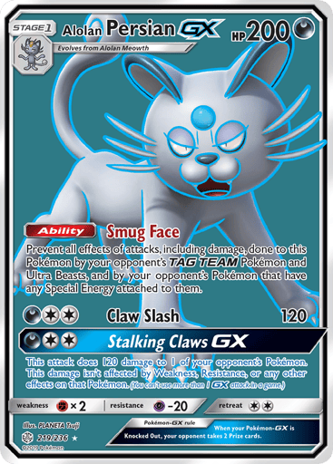 Alolan Persian-GX — Cosmic Eclipse #219