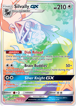 Rainbow Rare Pokémon Cards — Silvally-GX