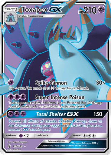 Toxapex-GX — Guardians Rising #136