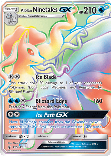 Alolan Ninetales-GX — Guardians Rising #150