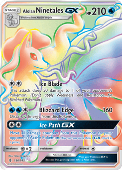 Rainbow Rare Pokémon Cards — Alolan Ninetales-GX