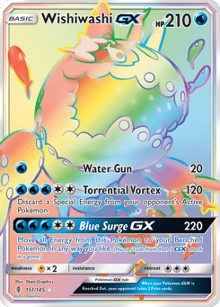 Rainbow Rare Pokémon Cards — Wishiwashi-GX