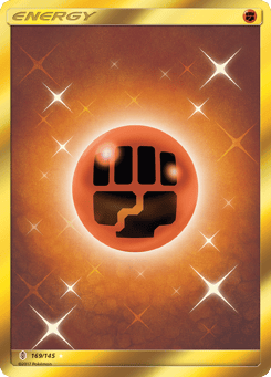 Gold Pokémon Cards — Fighting Energy