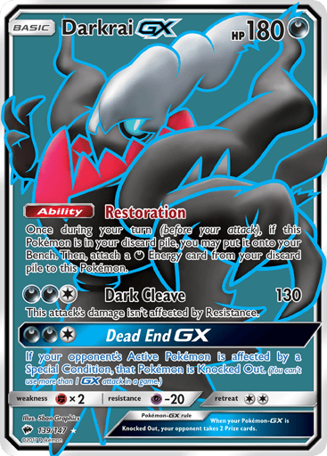 Darkrai-GX — Burning Shadows #139