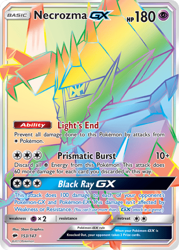 Necrozma-GX — Burning Shadows #153