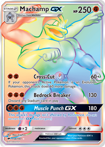 Machamp-GX — Burning Shadows #154