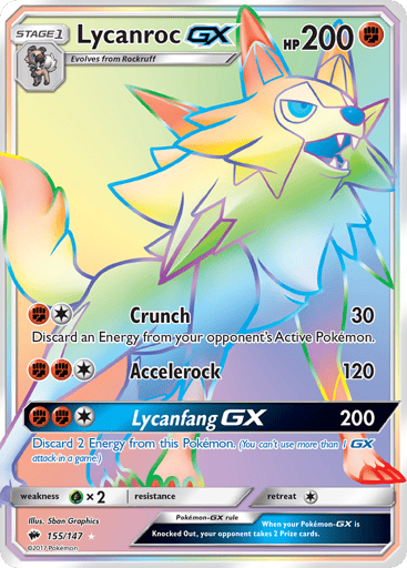 Lycanroc-GX — Burning Shadows #155