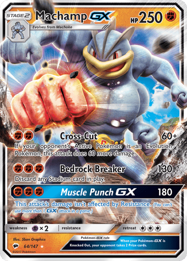 Machamp-GX — Burning Shadows #64