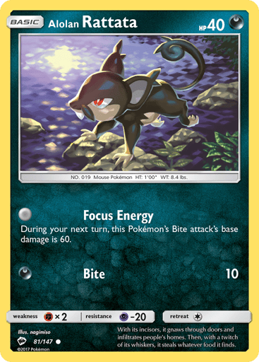 Alolan Rattata — Burning Shadows #81